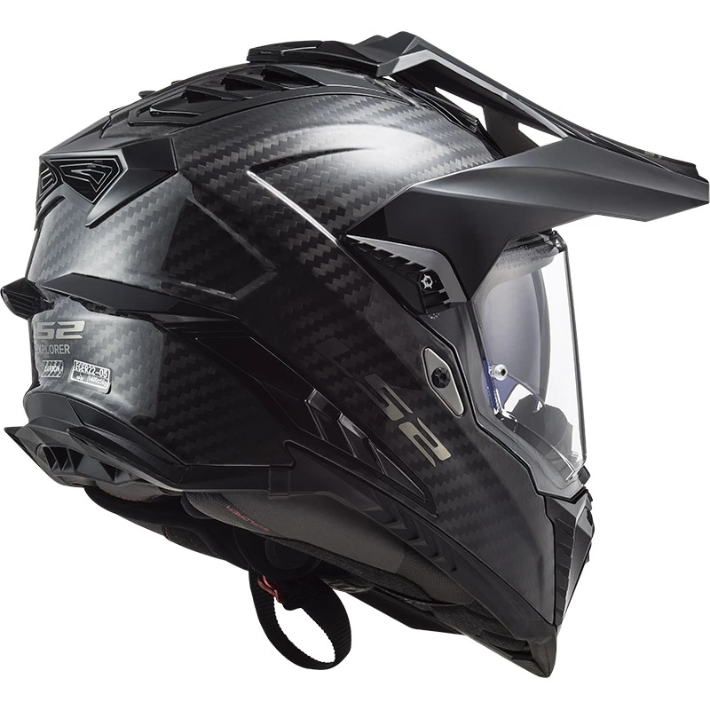 Best deal ❤️ Crosstourer Ls2 Mx701 Explorer Carbon Glossy Helmet Black 🧨 - Image 2