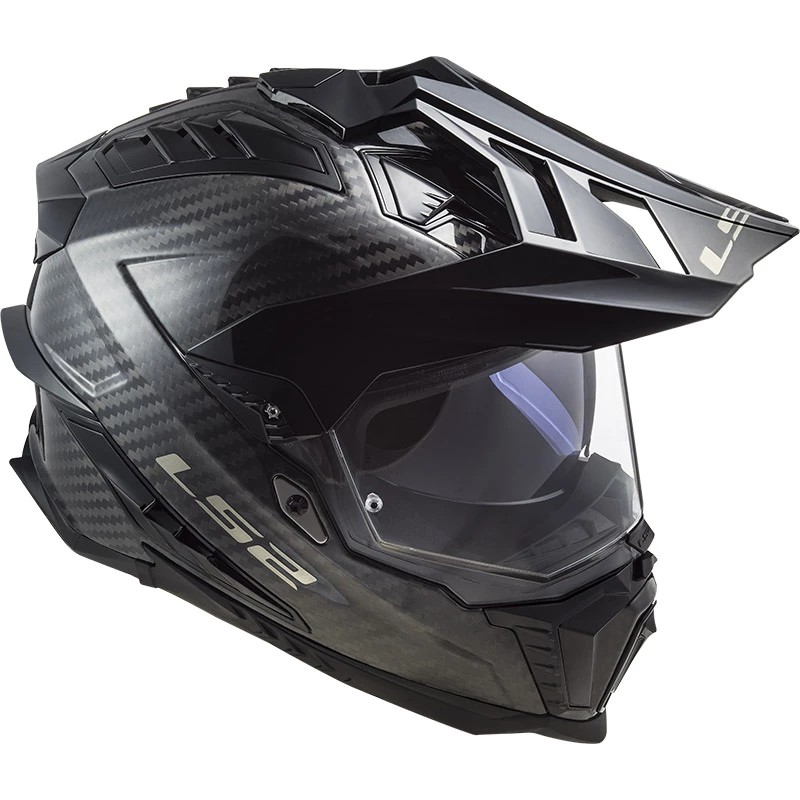 Best deal ❤️ Crosstourer Ls2 Mx701 Explorer Carbon Glossy Helmet Black 🧨 - Image 3