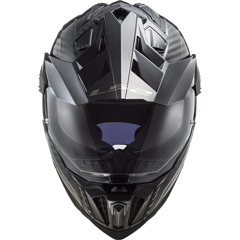 Best deal ❤️ Crosstourer Ls2 Mx701 Explorer Carbon Glossy Helmet Black 🧨 - Image 4