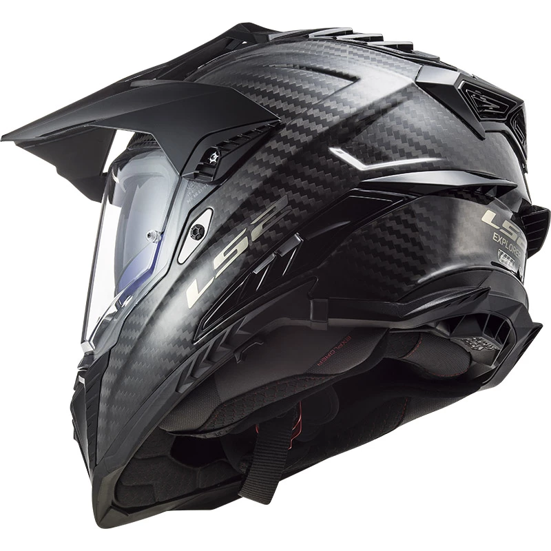 Best deal ❤️ Crosstourer Ls2 Mx701 Explorer Carbon Glossy Helmet Black 🧨 - Image 5