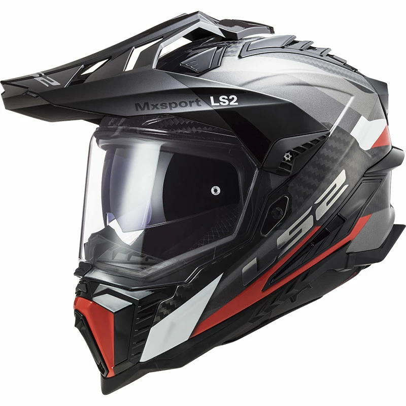 Flash Sale 🎉 Crosstourer Ls2 Mx701 Explorer Carbon Frontier Helmet Red ⌛