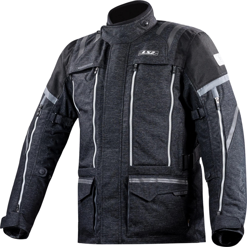 Promo βοΈ Touring Ls2 Nevada Jacket Black Grey π§¨