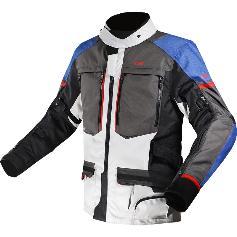 Deals β¨ Touring Ls2 Norway Jacket Blue Black Grey Red π§¨