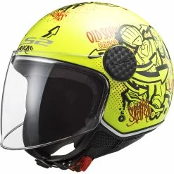 Best Sale 👏 Plastic Ls2 Sphere Lux Of558 Skater Helmet Hv Yellow ⌛