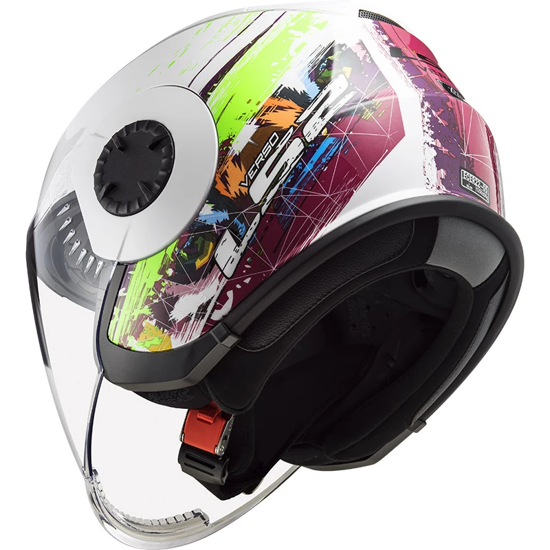 Best deal ๐ฏ Plastic Ls2 Verso Of570 Spring Helmet White Pink ๐ - Image 3
