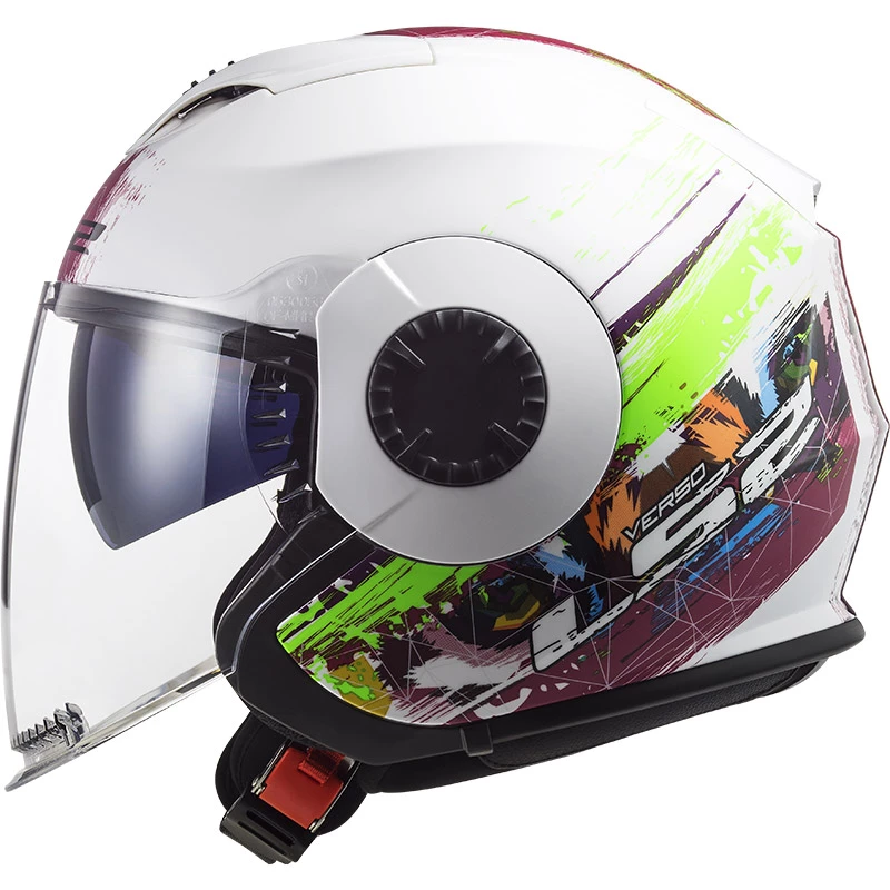 Best deal ๐ฏ Plastic Ls2 Verso Of570 Spring Helmet White Pink ๐ - Image 4
