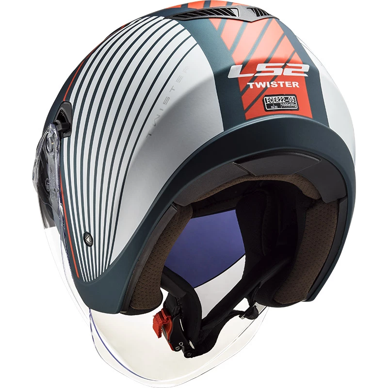 Best Pirce ๐ Plastic Ls2 Of573 Twister 2 Luna Helmet Matt Blue White โค๏ธ - Image 3