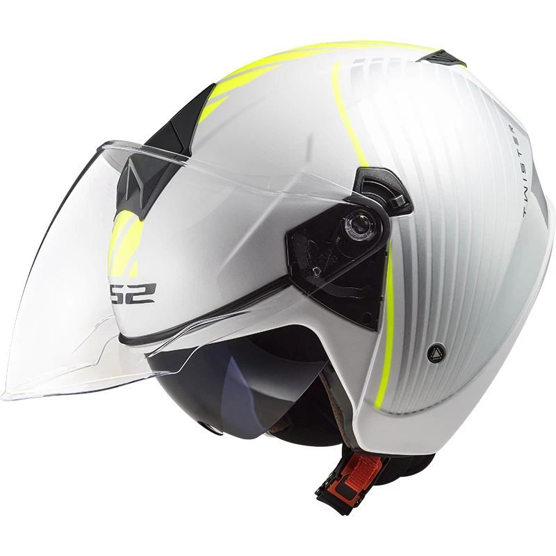 Coupon 🎁 Plastic Ls2 Of573 Twister 2 Luna Helmet White Silver 💯 - Image 2