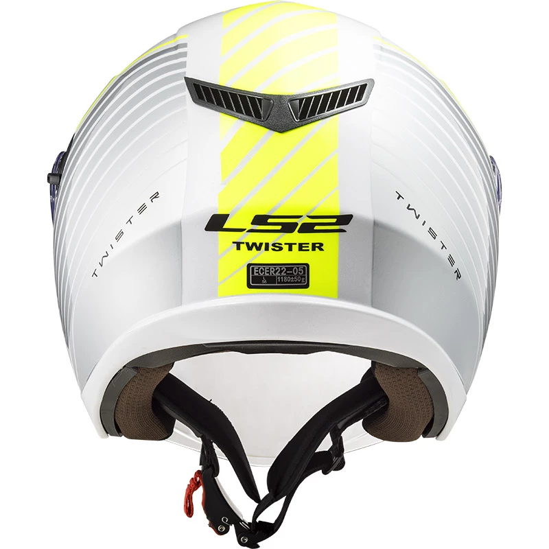 Coupon 🎁 Plastic Ls2 Of573 Twister 2 Luna Helmet White Silver 💯 - Image 3