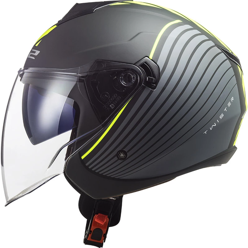 Best Pirce ๐ Plastic Ls2 Of573 Twister 2 Luna Helmet Black Matt Titanium ๐ - Image 2