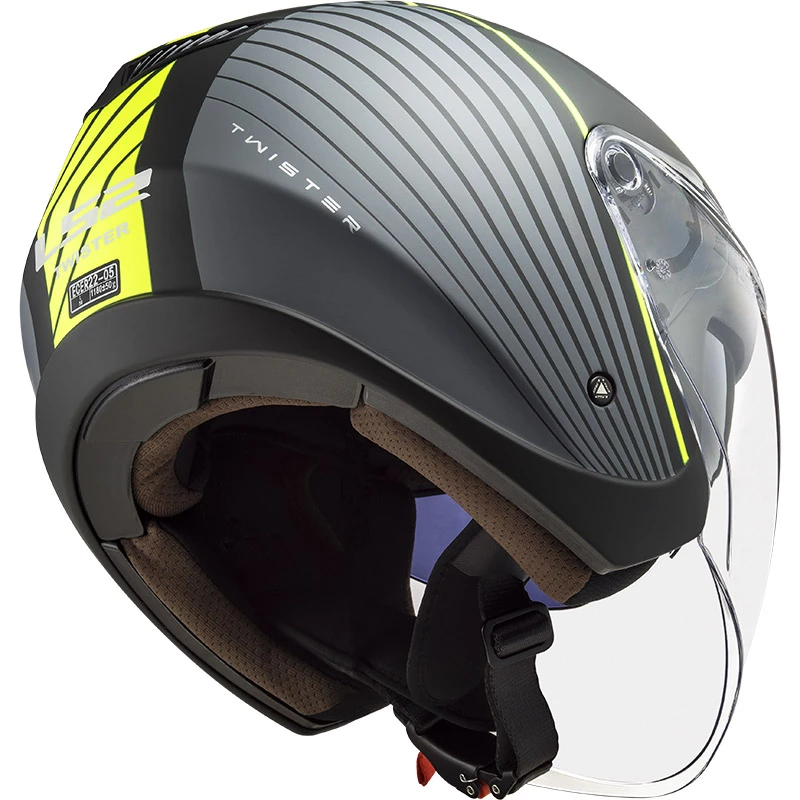 Best Pirce ๐ Plastic Ls2 Of573 Twister 2 Luna Helmet Black Matt Titanium ๐ - Image 3