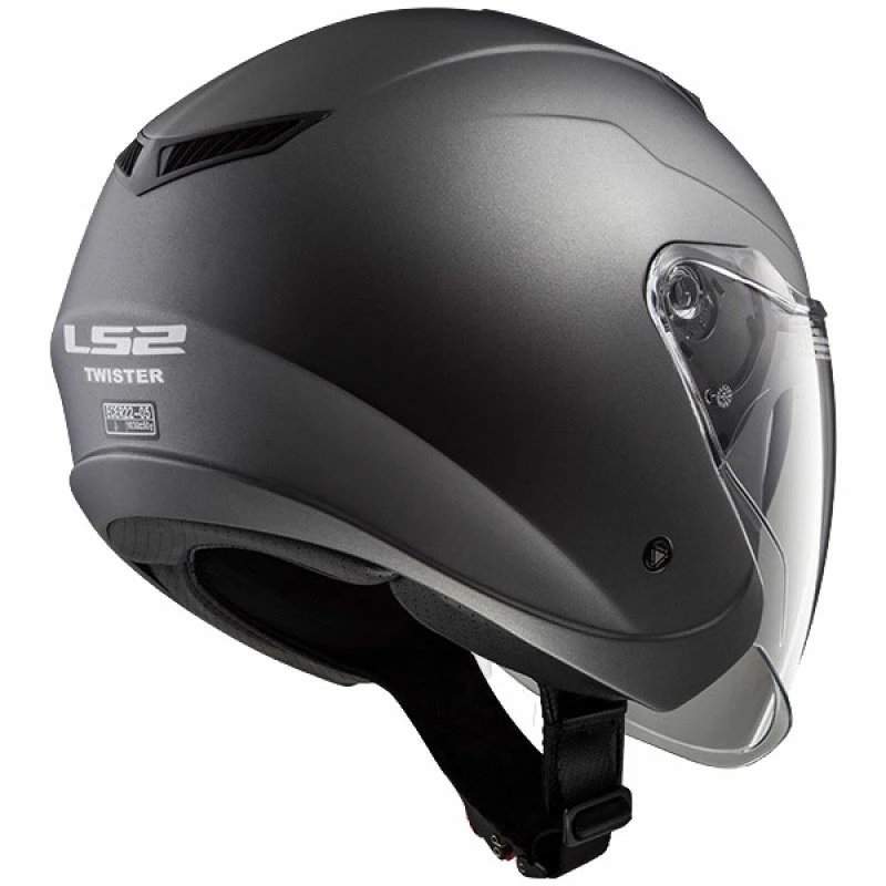 Brand new 😍 Plastic Ls2 Of573 Twister 2 Solid Titanium 🔔 - Image 2