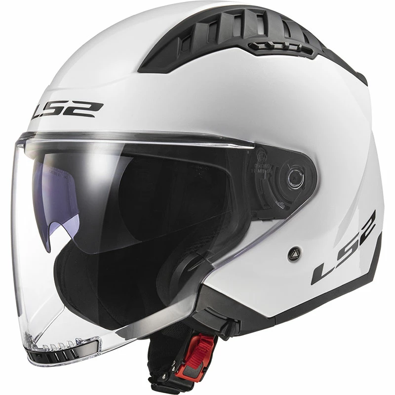 Cheapest ❤️ Plastic Ls2 Of600 Copter Solid Helmet White 💯