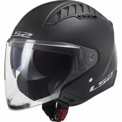 Best Pirce 🎁 Plastic Ls2 Of600 Copter Solid Helmet Black Matt 😀