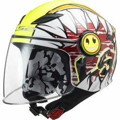 Buy 👍 Plastic Ls2 Of602 Funny Kid Crunch Helmet White Yellow 😀