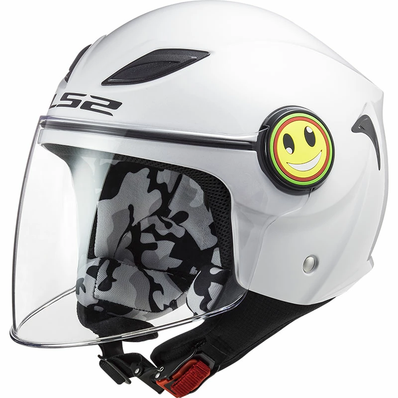 Budget ๐คฉ Plastic Ls2 Of602 Funny Kid Solid Helmet White โ๏ธ