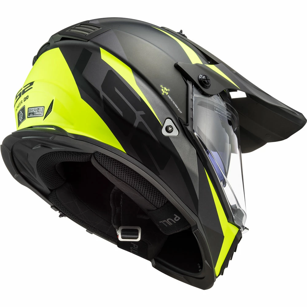 New ✔️ Crosstourer Ls2 Mx436 Pioneer Evo Router Matt Black Hv Yellow ✨ - Image 3