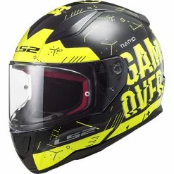 New 👍 Plastic Ls2 Ff353 Rapid Player Helmet Hv Yellow Black ⌛