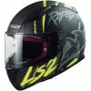Flash Sale 🌟 Plastic Ls2 Ff353 Rapid Raven Helmet Black Matt Yellow ⭐