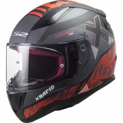 Cheap ⌛ Plastic Ls2 Ff353 Rapid Xtreet Helmet Black Matt Red 😍
