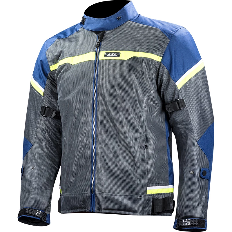 Best Pirce π€© Ventilated Ls2 Riva Jacket Blue Dark Grey Hv Yellow π