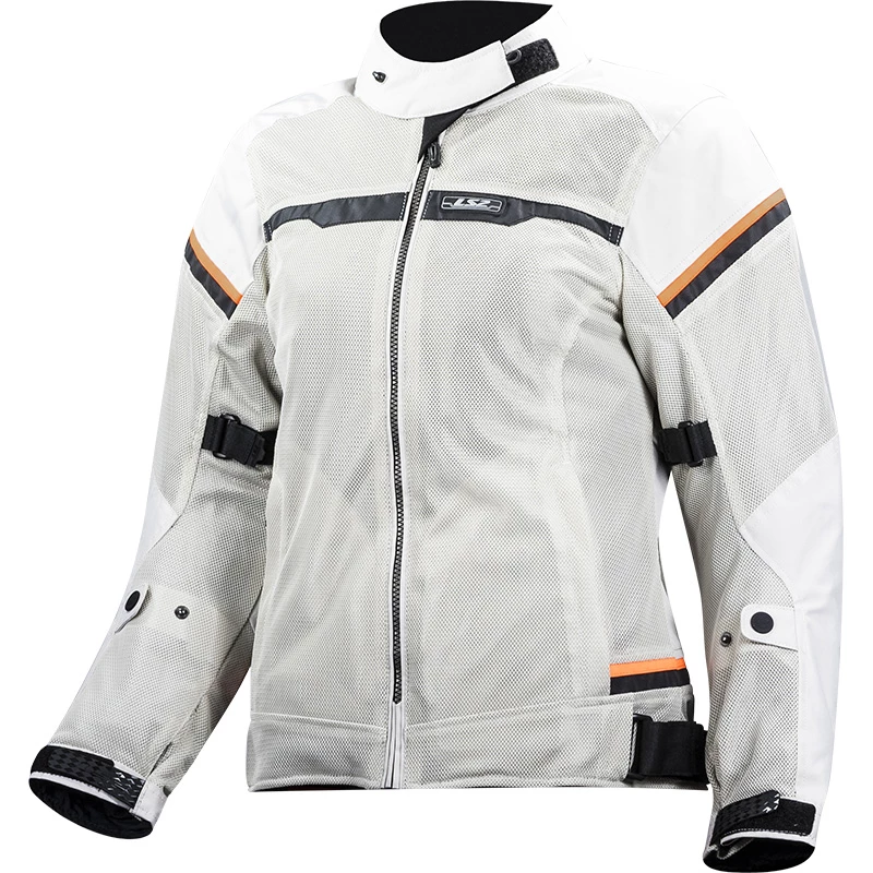 Budget π Ventilated Ls2 Riva Lady Jacket Light Grey Hv Orange π―