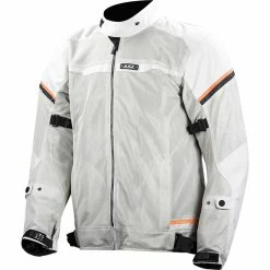 Best Pirce 🔔 Ventilated Ls2 Riva Jacket Light Grey Hv Orange ⭐