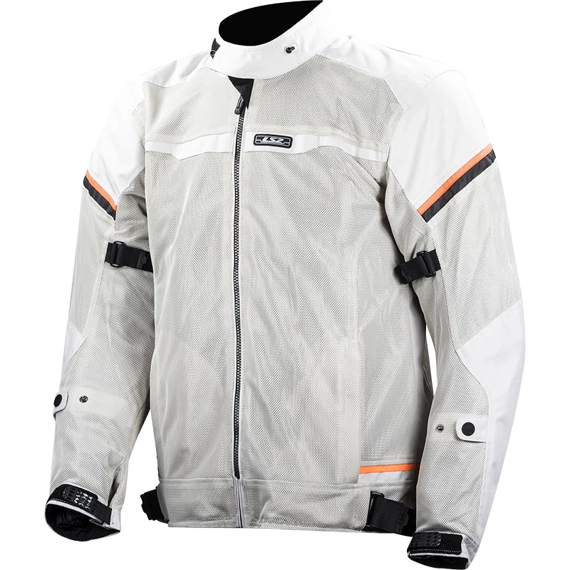 Best Pirce π Ventilated Ls2 Riva Jacket Light Grey Hv Orange β