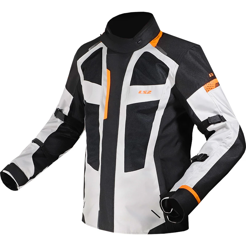 Brand new π Textile Ls2 Scout Jacket Black Grey Orange π