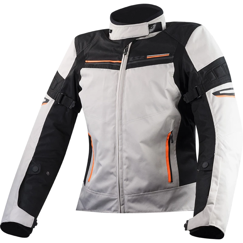 Top 10 π Textile Ls2 Shadow Lady Jacket Light Grey Black Orange π§¨