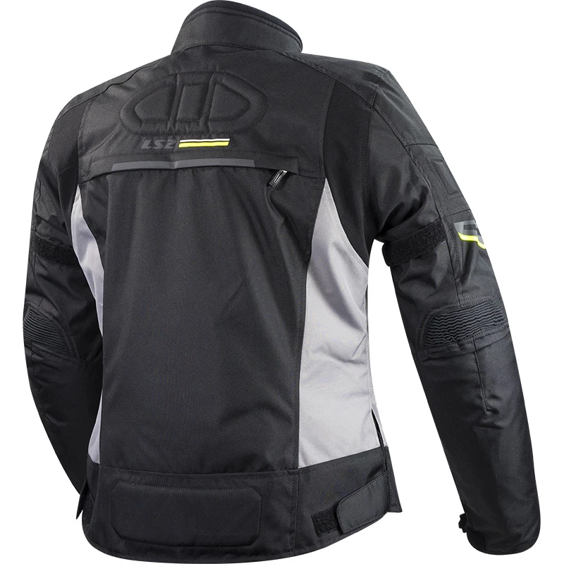 Buy π Textile Ls2 Shadow Lady Jacket Black Titanium Yellow π - Image 2