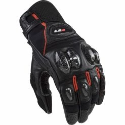 Best deal 🔔 Summer Ls2 Spark 2 Leather Gloves Black Red 👍