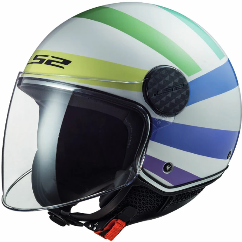 Cheap ๐งจ Plastic Ls2 Sphere Lux Of558 Swirl Helmet White Rainbow ๐