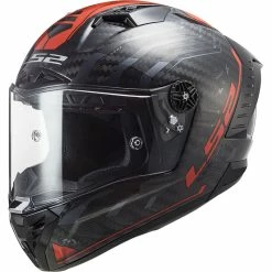 Hot Sale 👏 Fiber Ls2 Ff805 Thunder Carbon Sputnik 06 Helmet Red ⌛
