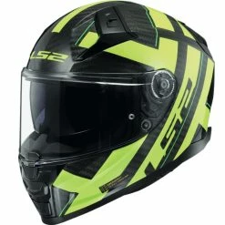 Cheap 👍 Fiber Ls2 Ff811 Vector 2 Carbon Strong Helmet Yellow 😉