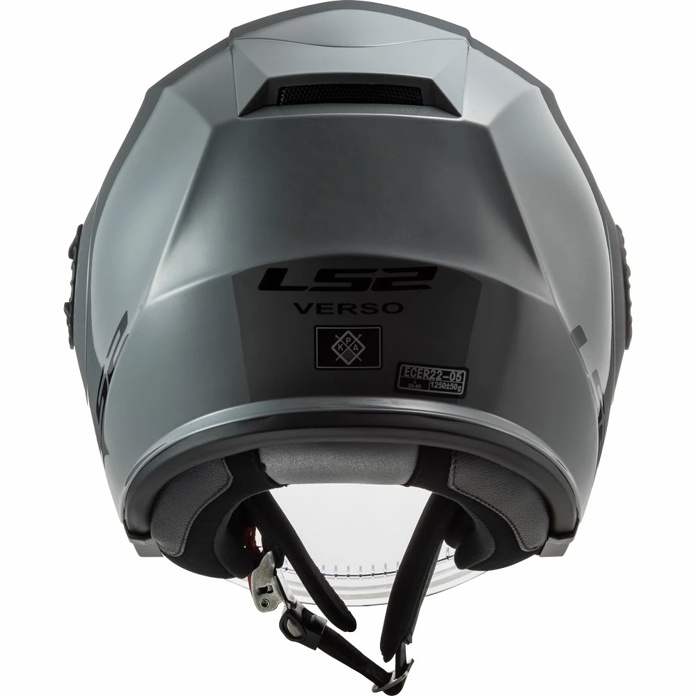 Brand new 🌟 Plastic Ls2 Verso Of570 Solid Nardo Grey 🔔 - Image 3