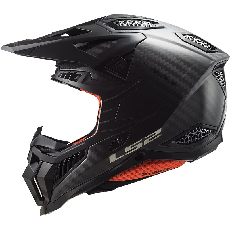Hot Sale ๐ Fiber Ls2 Mx703 X-force Carbon Solid Helmet Black โจ - Image 2