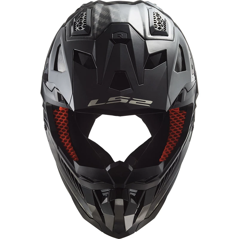 Hot Sale ๐ Fiber Ls2 Mx703 X-force Carbon Solid Helmet Black โจ - Image 3