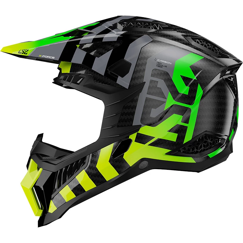 New ๐ Fiber Ls2 Mx703 X-force Barrier Helmet Yellow Green ๐ - Image 2
